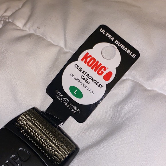🐶 KONG® L Green Chew Resistant Dog Collar Ultra Durable Pet Pets Leash Dog NWT - Picture 7 of 9